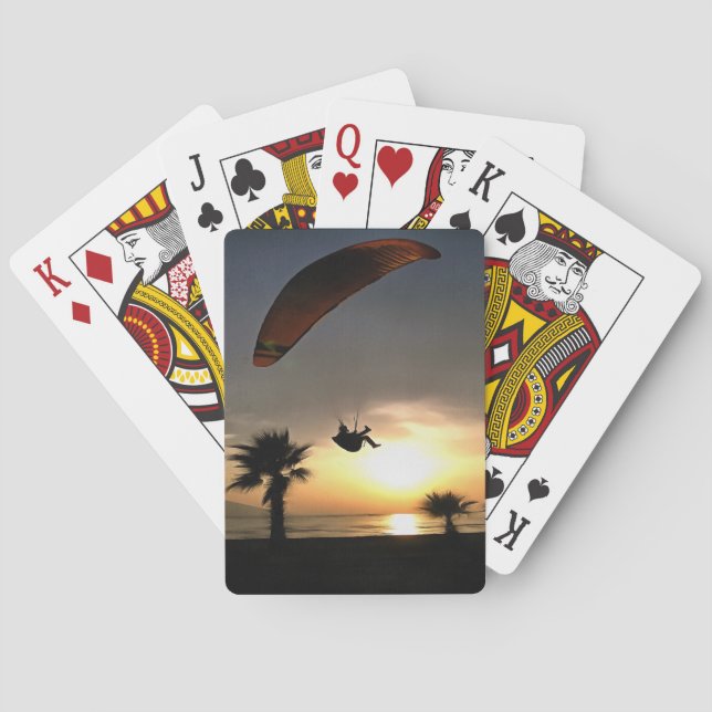 Baralho Dropzone Em Dusk Adventure Paraglider Art (Verso)