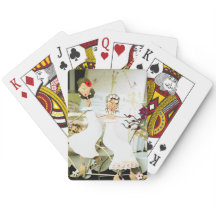 Duas Brancas Jogando Cartões