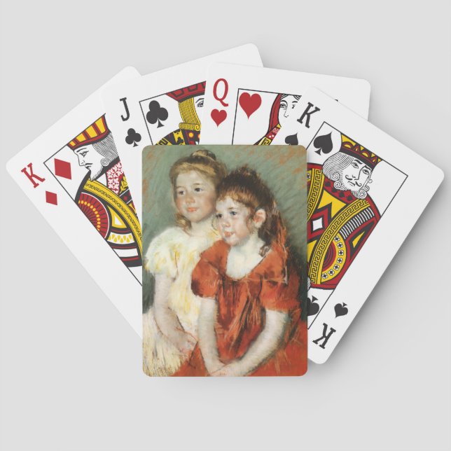 Baralho Duas Jovens Felizes (por Mary Cassatt) (Verso)