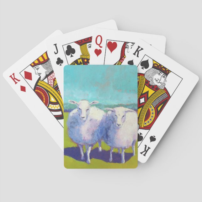 Baralho Duas Ovinos No Campo (Verso)