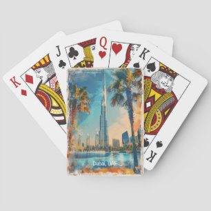 Baralho Dubai Emirados Árabes Unidos Burj Khalifa Trabalho