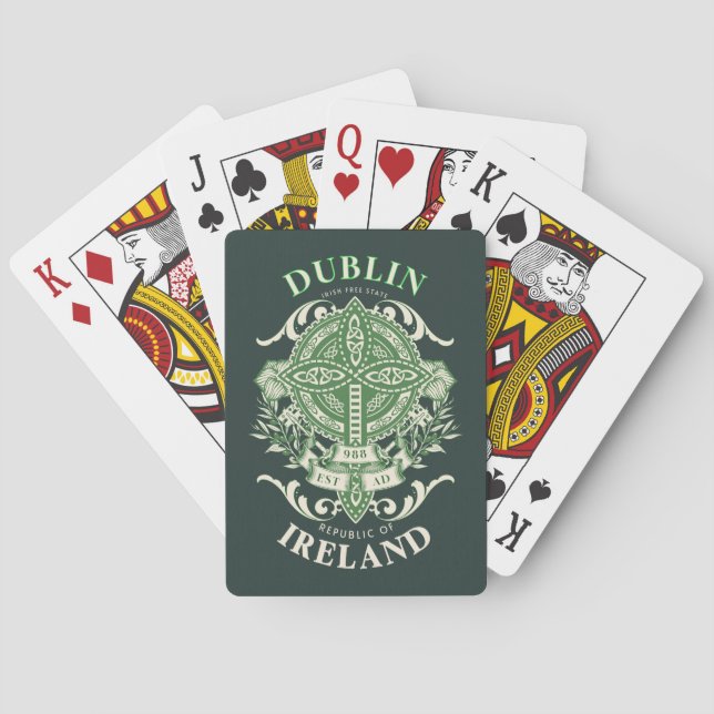 Baralho Dublin Irlanda Cruz Celta Celta (Verso)