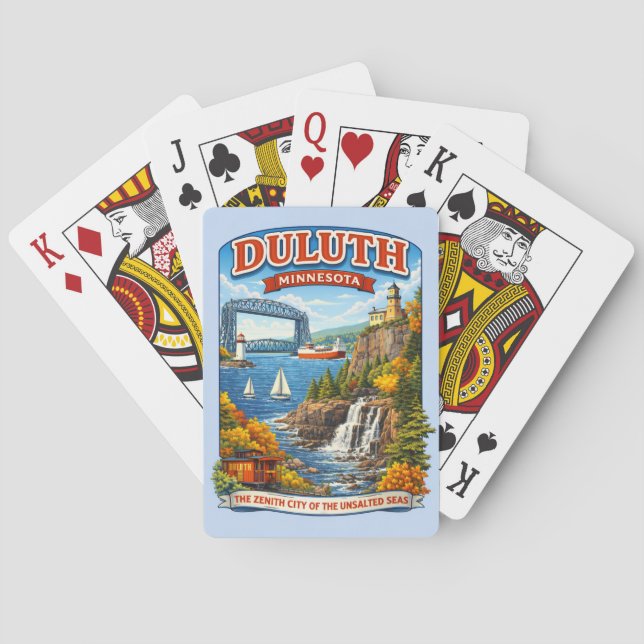 Baralho Duluth, Minnesota Souvenir Poker Cards (Verso)