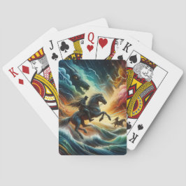 Baralho Duo Dinâmico: Aventura Stormy Horseback