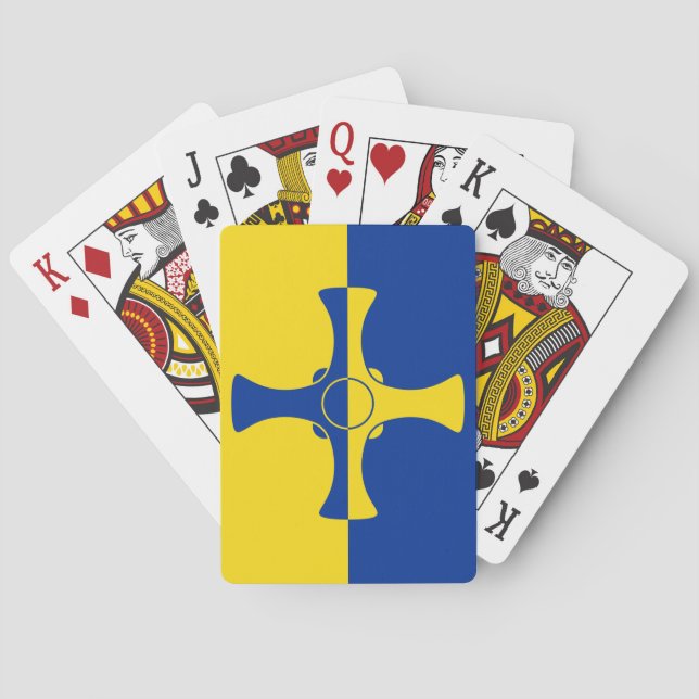 Baralho Durham Flag (County of England, Reino Unido) (Verso)