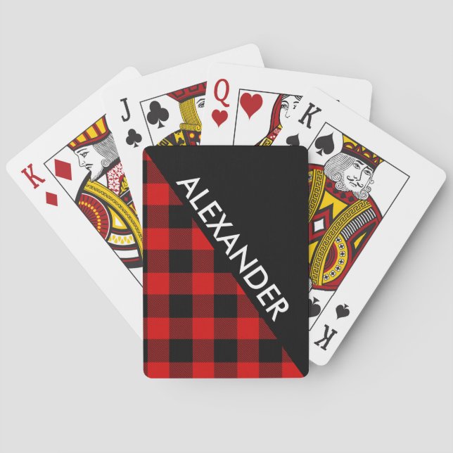 Baralho DYI BG, Black Buffalo Xadrez 2 Bold Triangues Diag (Verso)