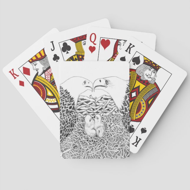 BARALHO EAGLES HARRIET + M15 COM GÊMEOS FRATERNOS E17 +E18 (Verso)