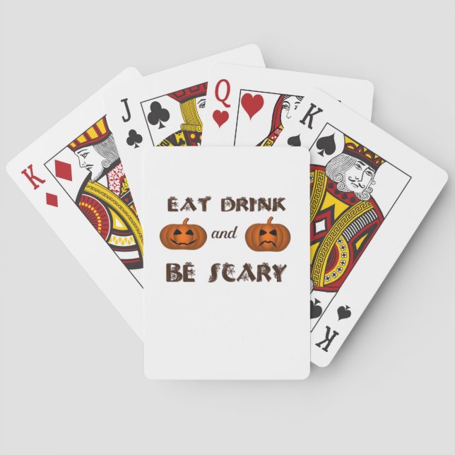 Baralho Eat Drink And Be Scary Classic Graphic (Verso)
