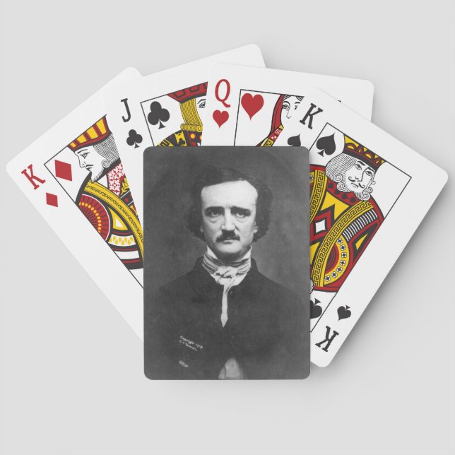 Baralho Edgar Allan Poe Jogando Cartões (Verso)