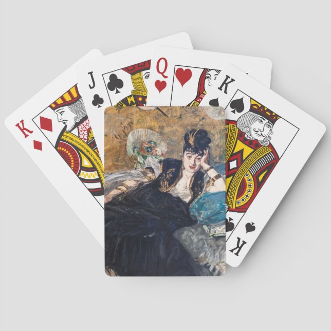 Baralho Edouard Manet - Senhora com ventiladores (Verso)