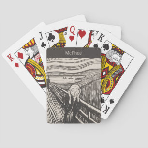 Baralho Edvard Munch Art Tocando Cartões