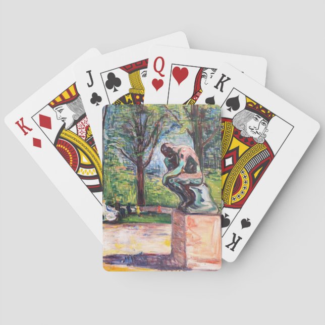 Baralho Edvard Munch - O Pensador de Rodin (Verso)