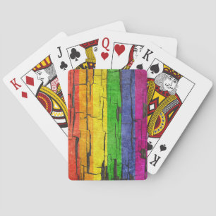 Baralho Efeito descascado da pintura do orgulho gay do