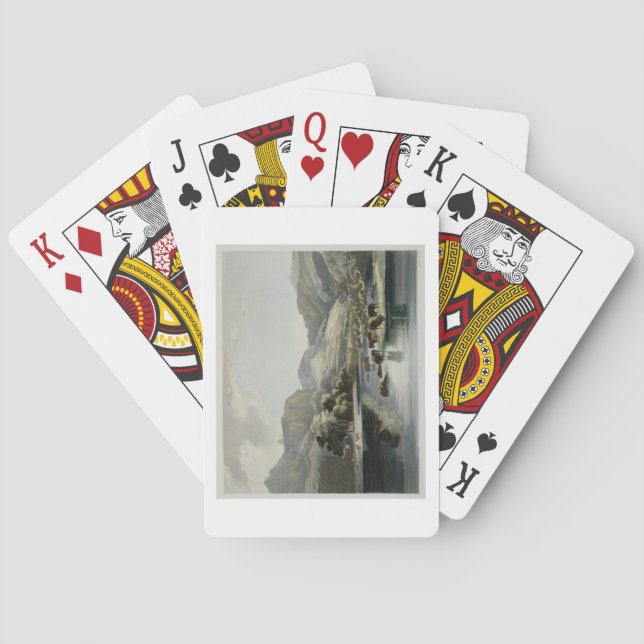 Baralho Efetivos de Bison e Elk no Alto Missouri, plat (Verso)