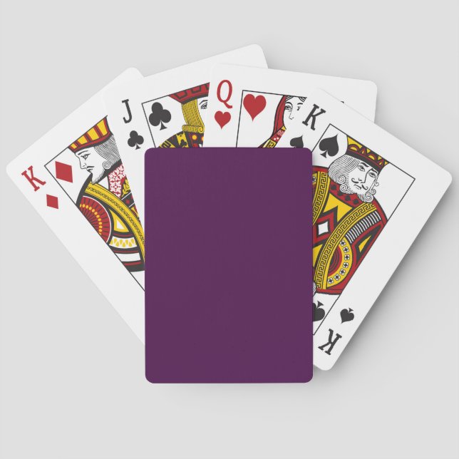 Baralho Eggplant Purple Solid Color (Verso)