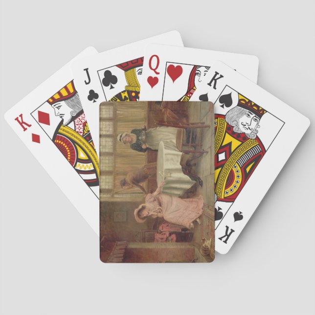 Baralho "Ele vêm?" (óleo em canvas) (Verso)