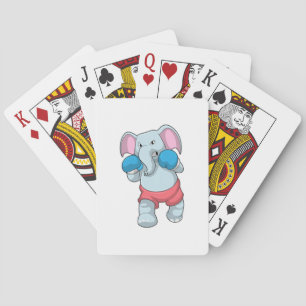 Baralho Elefante no Boxing com luvas in a box
