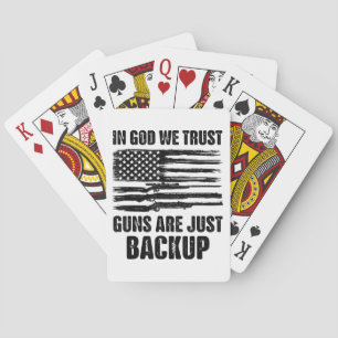 Baralho Em Deus, Confiamos Em Armas Que Estão De Volta Par