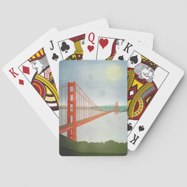 Baralho Em golden gate bridge (Verso)
