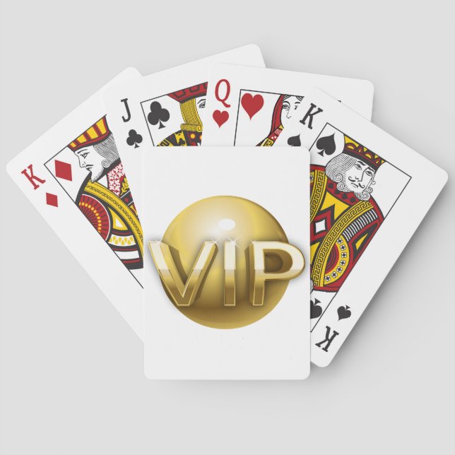 Baralho Emblema VIP Ouro 3D de Luxo (Verso)