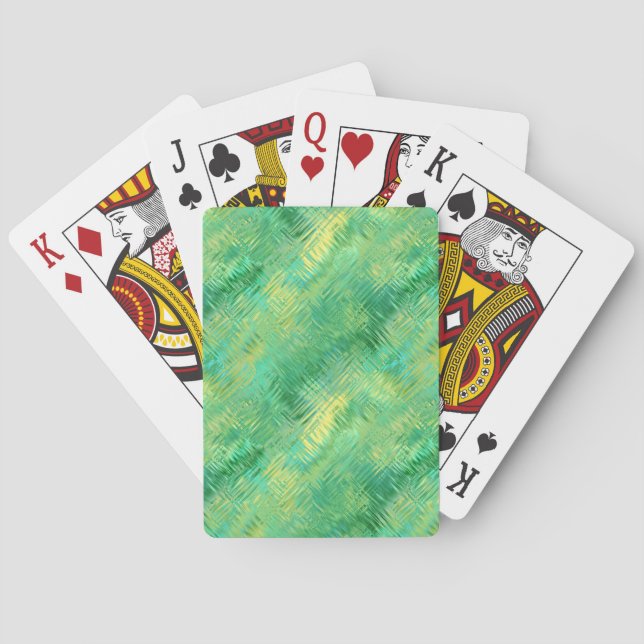 Baralho Emerald Green Glassy Texture (Verso)