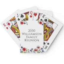 Encontro Familiar Cartas de Poker Personalizadas c