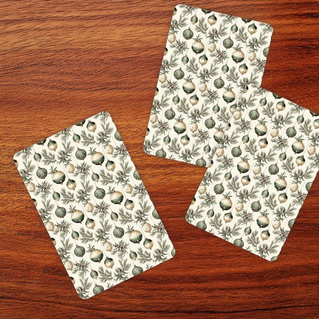 Baralho Enfeites de natal verdes e Dourados (Criador carregado)