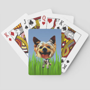 Baralho Engraçado Cartoon Yorkshire Terrier Deck de Cartõe