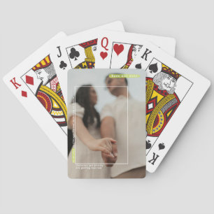Baralho Engraçado casamento Salve a data fotografando cart