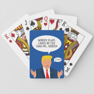 Baralho Engraçado Donald Trump jogar pôquer