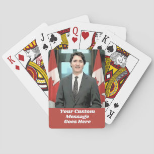 Baralho Engraçado Justin Trudeau Mensagem Personalizada Ca