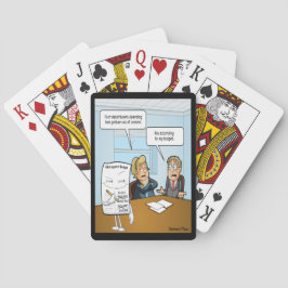 Baralho Engraçado Orçamento Engraçado Jogando Cartões