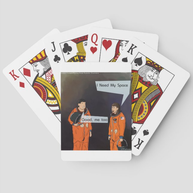 Baralho Engraçado Preciso do Meu Espaço (Verso)