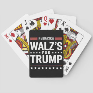 Baralho Engraçado Trump Vance Walz's para Trump Nebraska