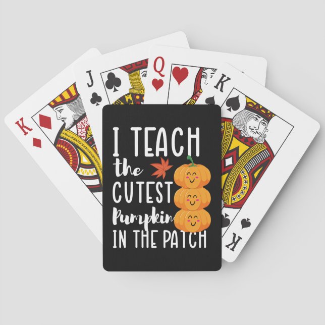 Baralho Ensino os mais fofos no Dia das Bruxas (Verso)