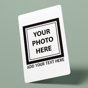 Baralho Enviar imagem foto & adicionar texto – Personaliza