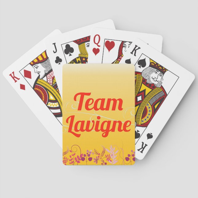 Baralho Equipe Lavigne (Verso)