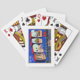 Baralho Erie Pensilvânia PA Vintage Large - Letra Postal