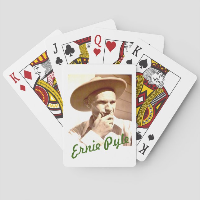 BARALHO ERNIE PYLE JOGANDO CARDS HAT (Verso)
