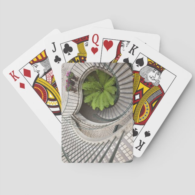 Baralho Escadaria espiral no Centro Embarcadero (Verso)