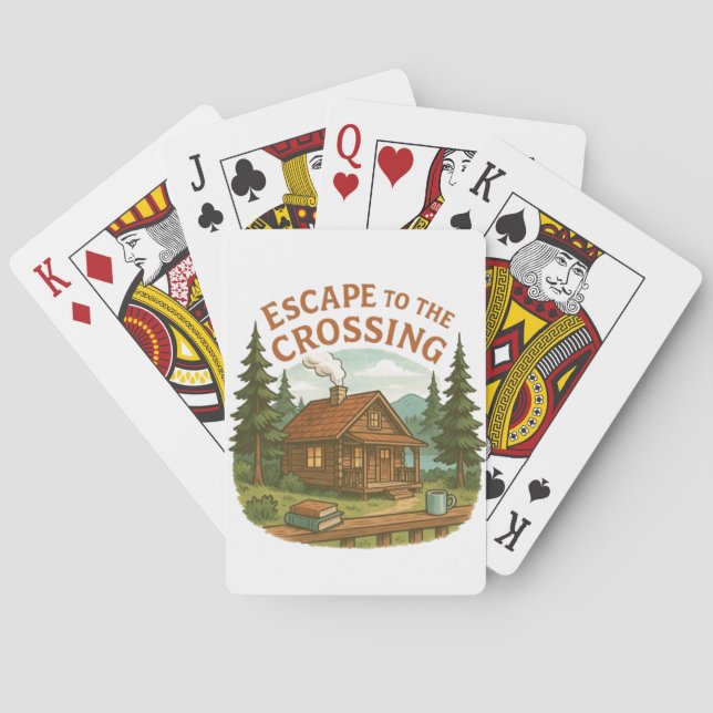 Baralho ESCAPE PARA A CROSSING Maggie Sullivan Cozy Cabin (Verso)