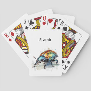 Baralho escaravelho metálico, personalizável