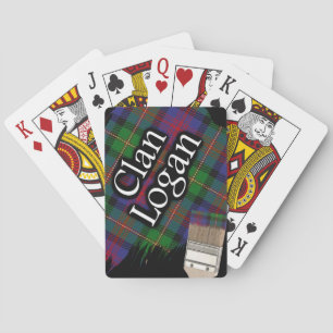 Baralho Escocês Clan Logan Tartan Paint Brush