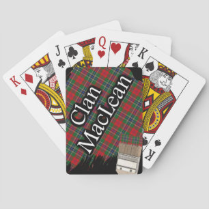 Baralho Escocês Clan MacLean Tartan Paint Brush