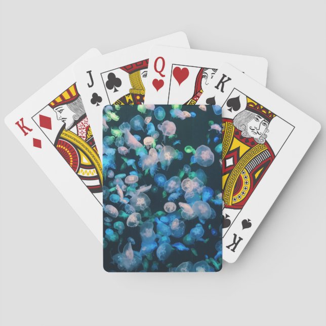 Baralho Escola de água-viva, brilho na escuridão (Verso)