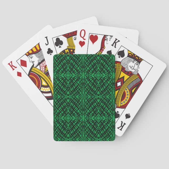 Baralho Escrivora Simples | Inclinação Espelho | Verde | (Verso)