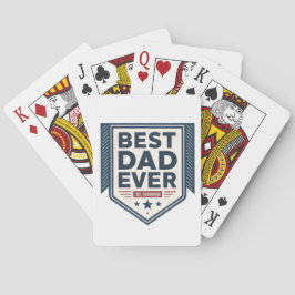 Baralho Escudo Emblemático Melhor Pai do Mundo Design