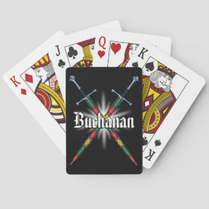 Baralho Espadas de aço escocesas do Tartan de Buchanan do