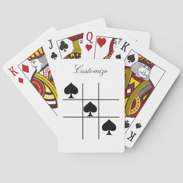 Baralho Espadas Pretas Tic Tac Toe Thunder_Cove (Verso)