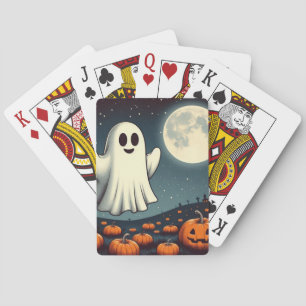 Baralho Espantoso, fantasma vintado e arte de abóbora